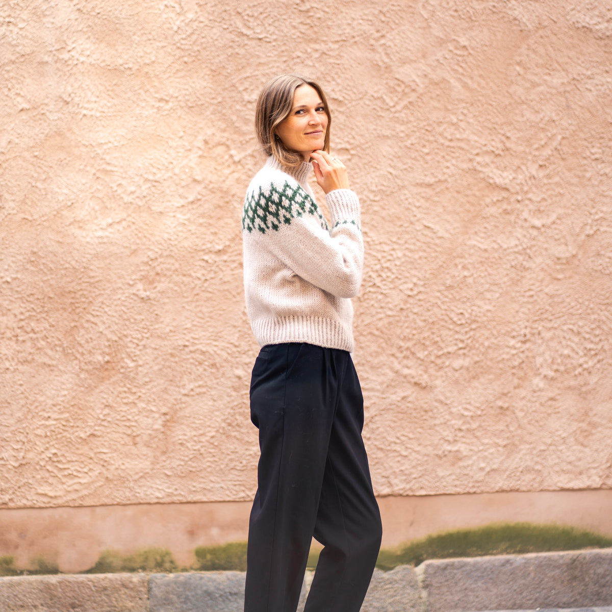 p l u s h sweater - English – w i e s e k n i t