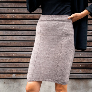 billede af - strikkeopskrift ample skirt - strikket nederdel